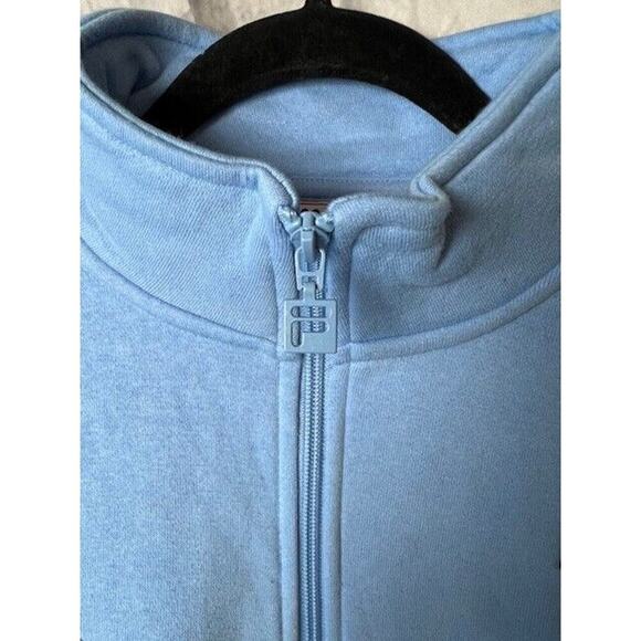 FILA Womens Size L Blue, White, Black Quarter Zip Pullover Sweatshirt - Picture 3 of 4